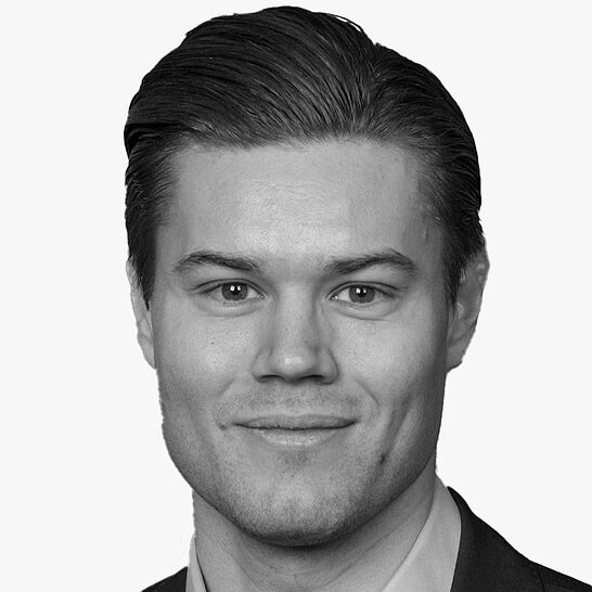 [Translate to Deutsch (Schweiz):] Portraitbild des Referenten in schwarz-weiß, Dr. Dr. Daniel Stephan