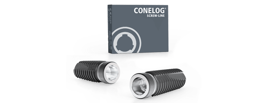 CONELOG Screw-Line Implantate und Verpackung CONELOG Screw-Line Implantate und Verpackung